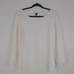 NWT Ann Taylor Cream Small Office Work Top